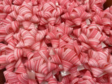 Brizzolari Premium 2-3/4" Pink Star Gift Bow 5/8" Ribbon 15 Loop 100 Count
