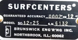 Brunswick Engineering SC-12-2S SurfCenters .0002" x 12" Bench W/ 3 Adj. Centers