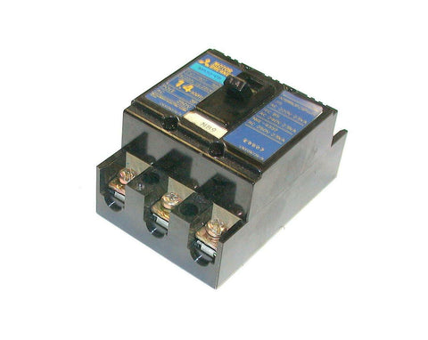 MITSUBISHI ELECTRIC 3-POLE 1.4 AMP CIRCUIT BREAKER 250 VAC MODEL  MB30-CB
