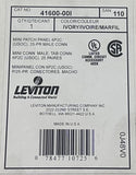 Leviton 41600-I Mini Mount Patch Panel 25 Port