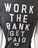 Anvil Men's Kevin Durant KD 35 Work The Bank Get Paid Black Shirt Size Medium