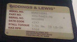 Giddings & Lewis  HSM320B90  401-34433-90  Brushless 3-Phase AC Motor 1 HP