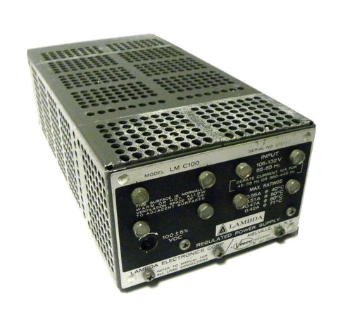 LAMBDA LMC100 REGULATED POWER SUPPLY 100 VDC @ 0.55 AMPS - SOLD AS IS