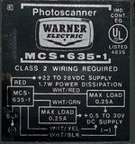 Warner Electric MCS-635-1 Photoscanner Photoelectric Scanner