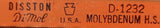 Disston D-1232 Di-Mol High Speed Hack Saw Blade 12" x 1/2" 32T - Pack of (10)