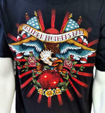 Anvil Men's The Allman Brothers Band 2010 Black Short Sleeve Shirt Size Large