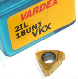 Lot of 10 New Vargus Vardex Tin Coat Carbide Threading Inserts 2IL 18UNJ VKX