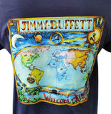 Anvil Men's Jimmy Buffett Welcome To Finland Tour 2011-12 Navy Shirt Size Large