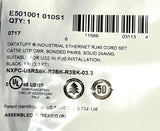 Belden E501001-010S1 DataTuff Industrial Ethernet RJ45 Cord Set 1M