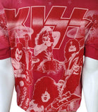 Anvil Men's KISS Band Graphic Red Short Sleeve Shirt Size Large