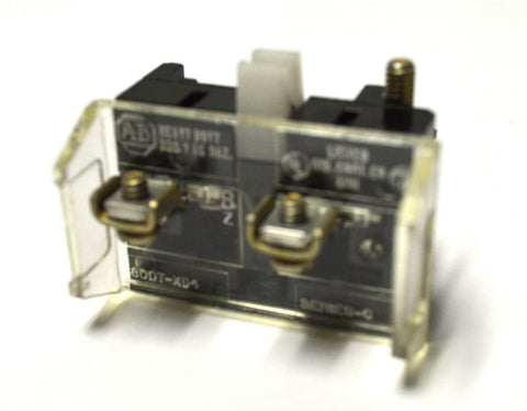 ALLEN BRADLEY 800T-XD4 SERIES C HEAVY DUTY CONTACT BLOCK 600 VAC MAX.