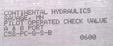 Continental C5S-PC-G-S-B Pilot Operated Check Valve