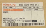 New Asahi AV  Type 21  AA1609007  Combo True Union C-PVC Ball Valve 3/4" 20 mm