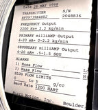 Micro Motion RFT9739E4SUJ Remote Mass Flow Transmitter 85-250 VAC