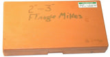 Mitutoyo 2 To 3" Disc Flange Micrometer 123-127 w/ case Calibrated