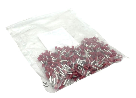 Pack of (250) Altech Corp. 2871.0 H1,0/8 Red Insulated Wire Ferrule AWG18