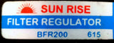 Sunrise BFR200 Pneumatic Filter Regulator