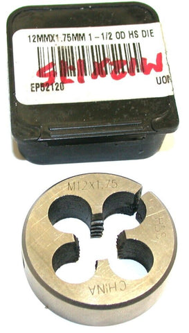Procut Adjustable Metric 12MM X 1.75 HSS 1 1/2" OD Thread Die EP52120 New