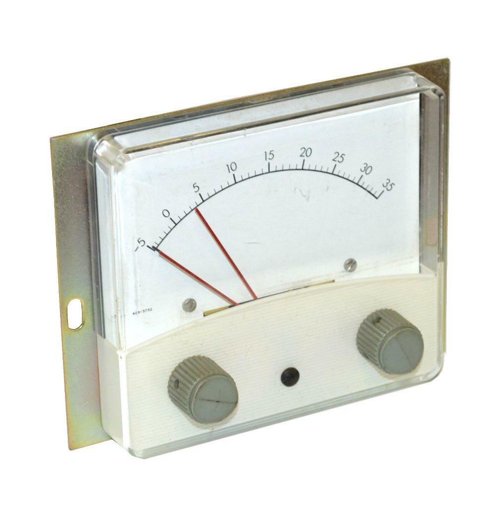 API INSTRUMENTS CO. 331203 PANEL METER (-5)-0-35 RANGE