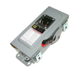 New Square D  HU361AEIVW  3-Phase Disconnect Safety Switch 30 Amp 600 VAC