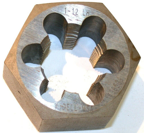 Widell Hex Rethreading Die for 1"-12 LH Thread 438539 Made in the USA New