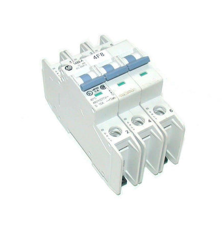 ALLEN BRADLEY  1489-A3D100  3-POLE CIRCUIT BREAKER 10 AMP 415 VAC SER C
