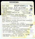 SIEMENS MOTOR OVERLOAD .25-.40 AMP MODEL MSP10M