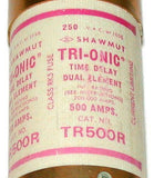 NEW SHAWMUT TRI-ONIC 500 AMP TIME DELAY FUSE 250 VAC MODEL TR500R