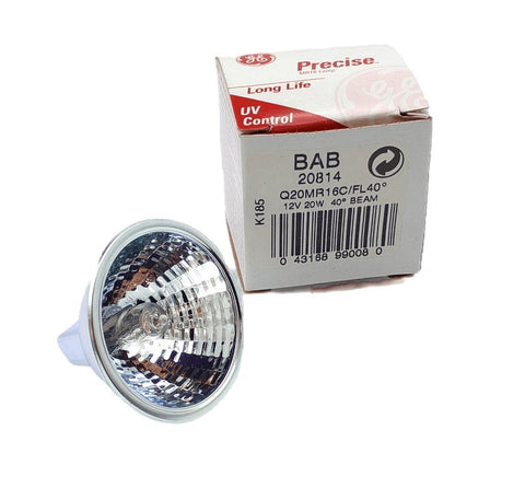 General Electric BAB 20814 Precise MR16 Halogen Flood Lamp 12V 20W