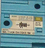 Mac  52A-11-A0A-DM-DDAE-BA  Solenoid Valve 24 VDC 1/8 NPT
