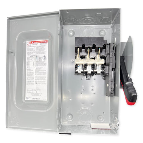 HU362AWAVW - Safety switch, heavy duty, non fusible, 60A, 600VAC/DC, 3 poles, 60HP, NEMA 12K, Appleton receptacle, viewing window | Schneider Electric USA HU362AWAVW - Safety switch, heavy duty, non fusible, 60A, 600VAC/DC, 3 poles, 60HP, NEMA 12K, Appleton receptacle, viewing window | Schneider Electric USA