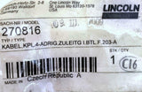 Lincoln 270816 Plug With Cable