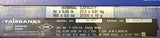 Fairbanks Scales IND-HR5001-1 Digital Benchtop Scale 60lbs X 0.2lbs - SOLD AS IS