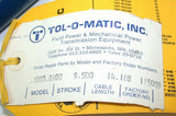 Tol-O-Matic 9 1/2" Stroke Cable Rodless Air Cylinder 1003.0100 New