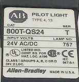 New Allen Bradley 800T-QS24  White Pilot Light 24 VAC/DC