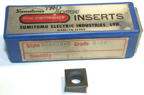 Lot of 3 New Sumitomo Ace-Fix Carbide Turning Inserts WMG42R-0 G10E