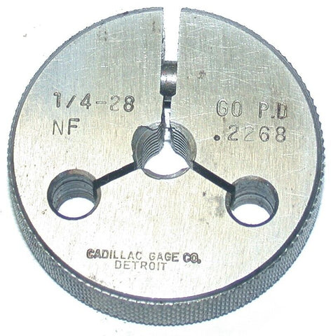 Cadillac 1/4"-28 NF Thread Ring Go Gage