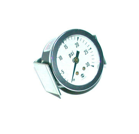 USG Panel Mount Pressure Gauge W/Bracket 1/8 NPT 0-30 PSI 1-1/4" Face