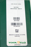 Lot of 10 New Tool-Flo Deep Grooving 1/8" Insert VDB 125 A015 GP50C