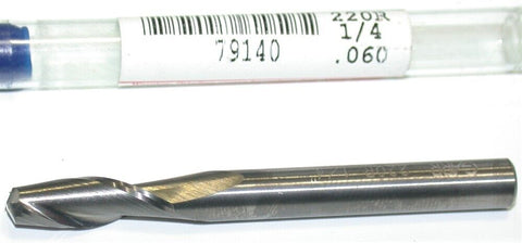 Garr Tool 2-Flute Carbide 1/4in diameter 1/16" Radius End Mill 79140 New