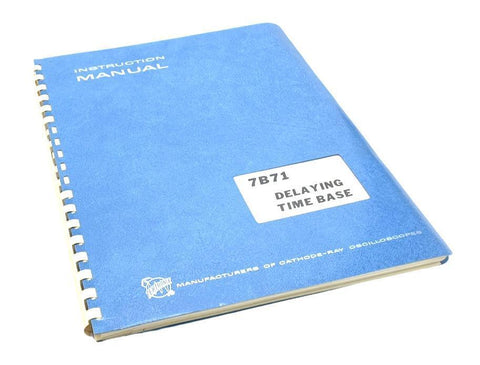 Tektronix 7B71 Delaying Time Base Instruction Manual