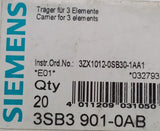 Siemens 3SB3-901-0AB Snap On Contact Block Adapters - Box of (20)