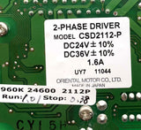 Oriental Motor Vexta CSD2112-P 2-Phase Driver 24/36 VDC 1.6A Run 1.01 Stop 0.38