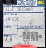 MAC 111B-501BAAA Solenoid Valve 24VDC 6 Watts 150 PSI