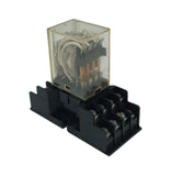Omron MY4E-UA 14-Pin Relay 5A 24VDC W/ Gould SL715 Relay Socket Base 300V 5A