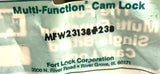 Fort Lock MFW23138#238 Multi-Function Single Bitted Cam Lock (2 Available)