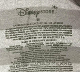 Disney Men's Bad Mood Dude Grumpy Gray Striped Short Sleeve T-Shirt Size Medium