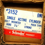 Schrader Bellows 3152C Single Acting Cylinder Bolt Mounted 2-1/4" Bore 3" Stroke
