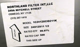 Northland Filter International 1C2412XCID211K Filter 500 CFM 24" X 12" X 11-1/2"