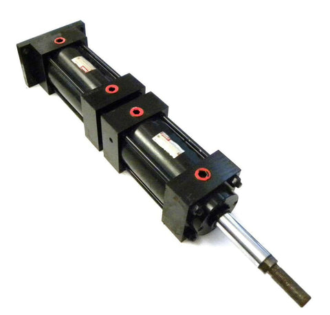 NEW HANNA PNEUMATIC CYLINDER 3-1/4" BORE 3 & 4" STROKE MF13LCB3.25 & MXO3ACC3.25